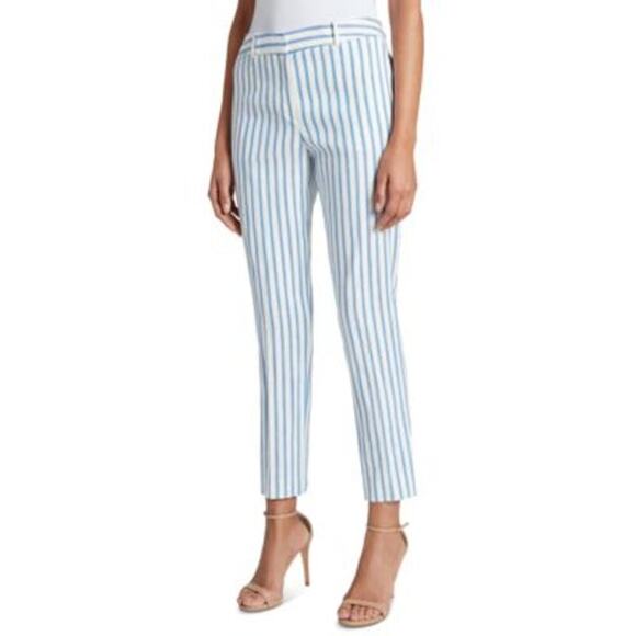 Tahari Arthur S. Levine Striped Notch Collar Blazer & Pant 2-Piece Suit Size 10 - Picture 3 of 16